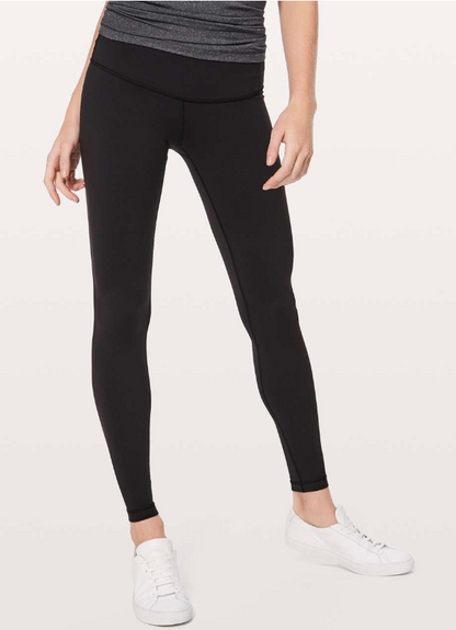 Lululemon Wunder Under Tight Full-On Luon 28" Inseam Black Sz 6