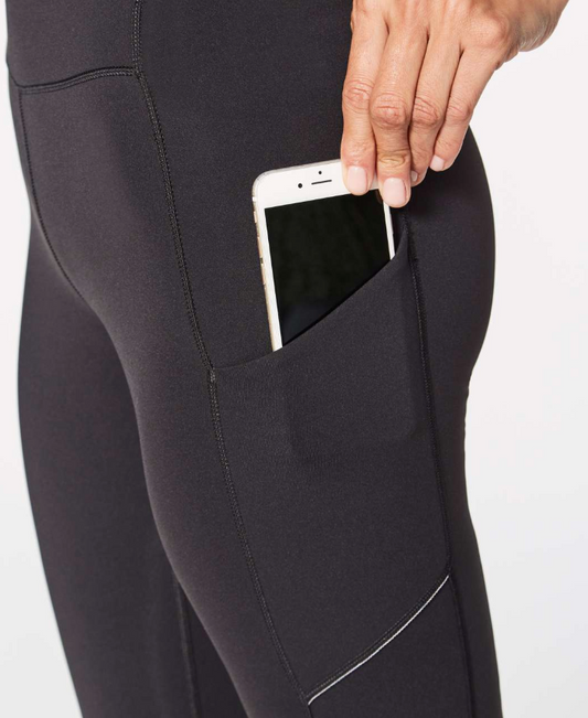 Lululemon Speed Up Crop 21" Inseam Black Sz 4