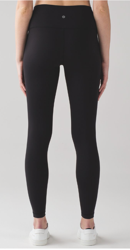 Lululemon Wunder Under Hi-Rise Tight Full-On Luon 28"Inseam Black Sz 10