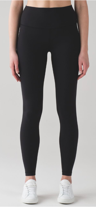 Lululemon Wunder Under Hi-Rise Tight Full-On Luon 28"Inseam Black Sz 10