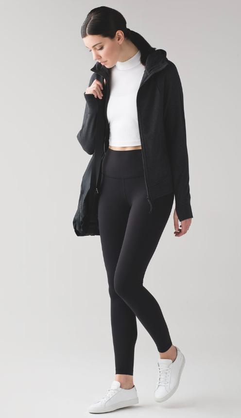 Lululemon Wunder Under Hi-Rise Tight Full-On Luon 28"Inseam Black Sz 10
