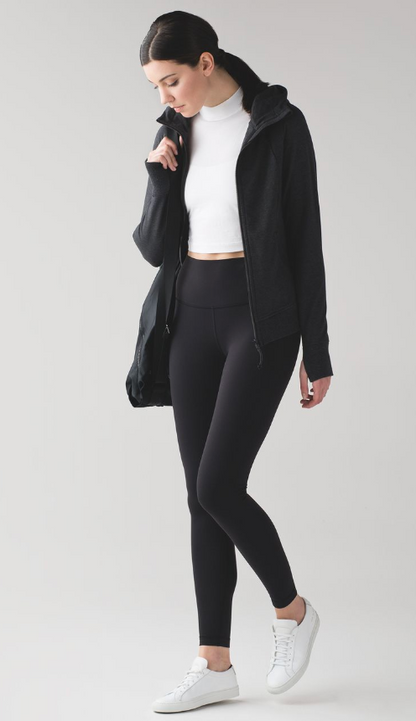 Lululemon Wunder Under Hi-Rise Tight Full-On Luon 28"Inseam Black Sz 10