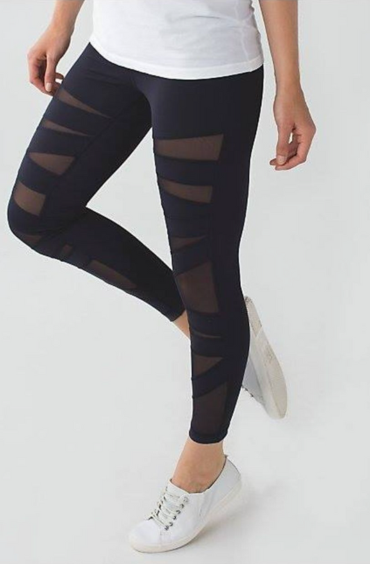 Lululemon Highest Times Pant Naval Blue 25" Inseam Sz 4