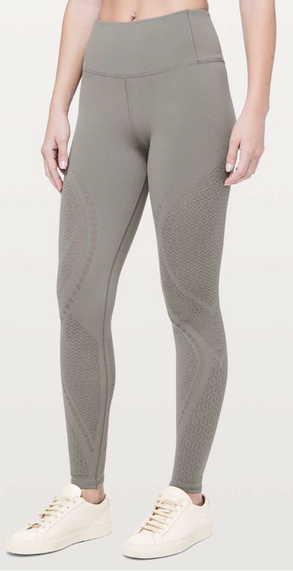 Lululemon Reveal Tight Mindful Motion Carbon Dust 28" Inseam Sz 4