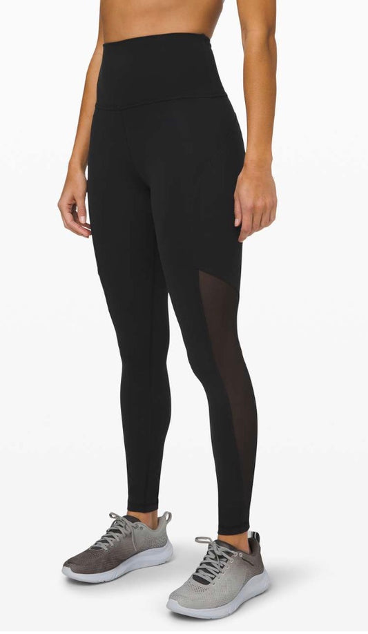 Lululemon Mastered Motion HR Mesh Leg Tight Black 28” Sz 2 Brand New Without Tag