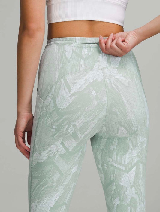 Lululemon Swift Speed High-Rise Tight 28" Reverberate Chevron Jacquard Silver Blue White Sz 2 Brand New With Tags