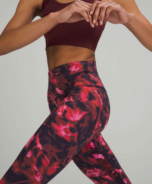 Lululemon Align High-Rise Pant 25" Inseam Intensity Pink Blossom Multi Sz 4 Brand New With Tags