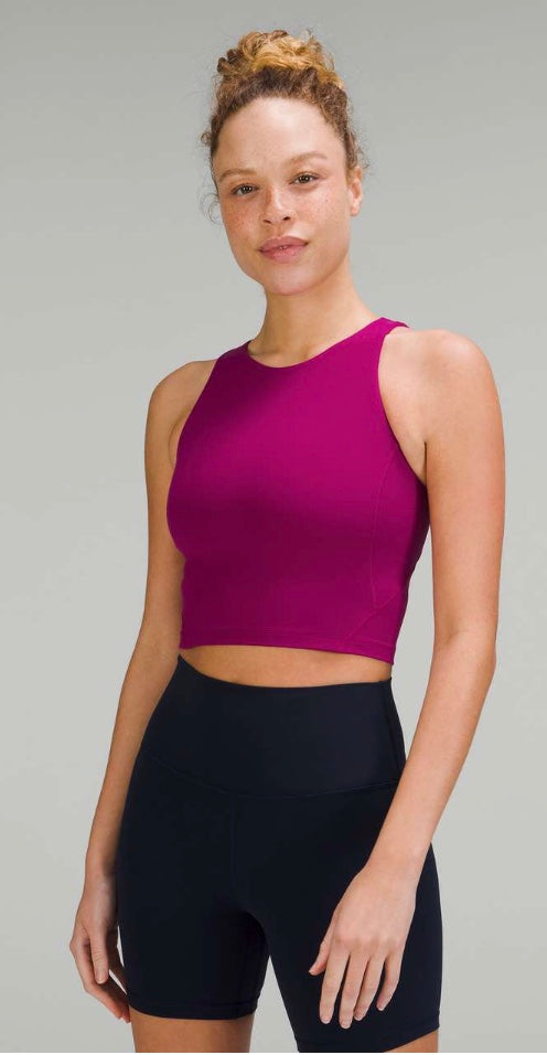 Lululemon Align High Neck Tank Top Crop Magenta Purple Sz 6 Brand New Without Tag