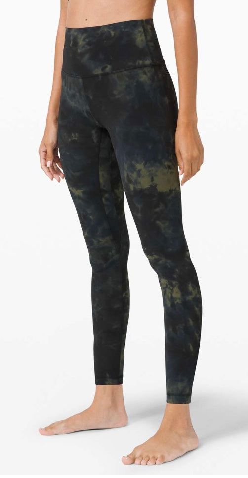 Lululemon Align Pant 25" Inseam Diamond Dye Graphite Grey Bronze Green Sz 20 Brand New Without Tags