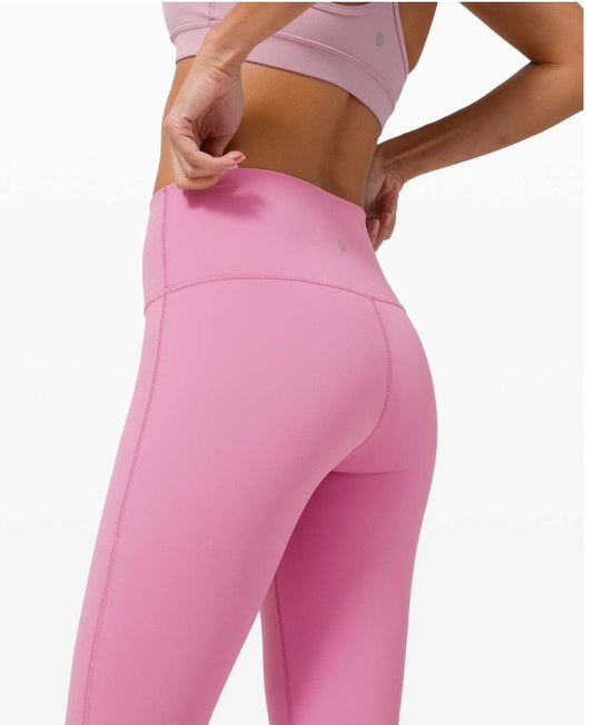 Lululemon Wunder Under High Rise Tight 28" Inseam Magenta Glow Sz 6