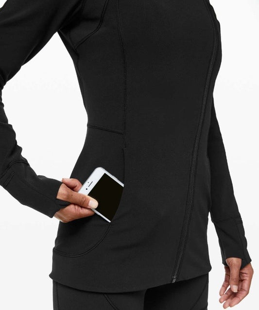 Lululemon Every Journey Hoodie Beautiful Black Sz 6 Brand New Without Tag