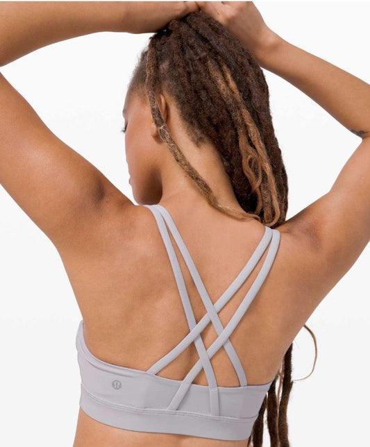 Lululemon Energy Bra Chrome Sz 4