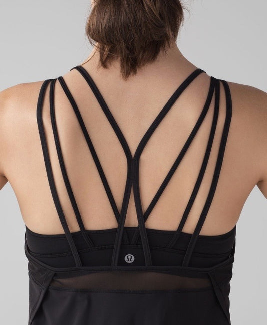 Lululemon Anew Singlet Top Sz 4 Black