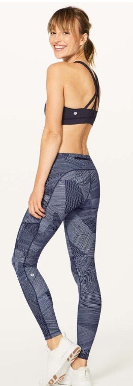 Lululemon Speed Up Tight Full On Luxtreme Pockets 28” Inseam Etch Hail Midnight Navy Sz 8