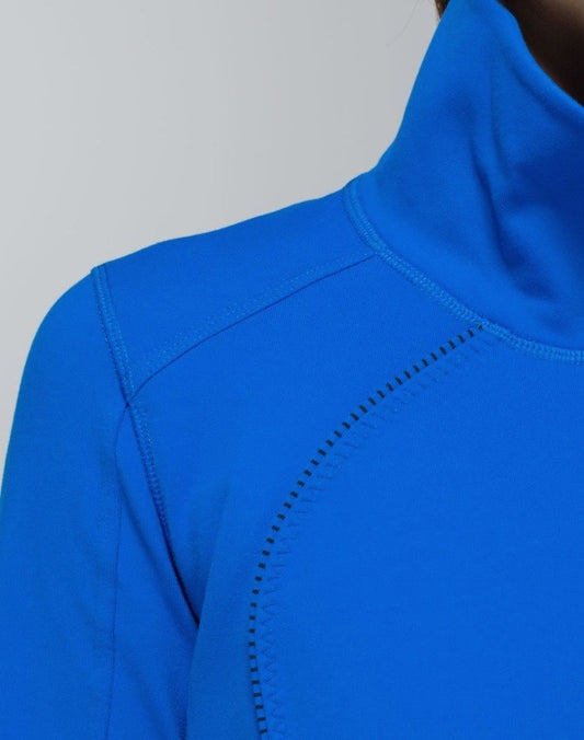 Lululemon Nice Asana Jacket Baroque Blue/Mini Hyper Stripe Baroque Blue Sz 8