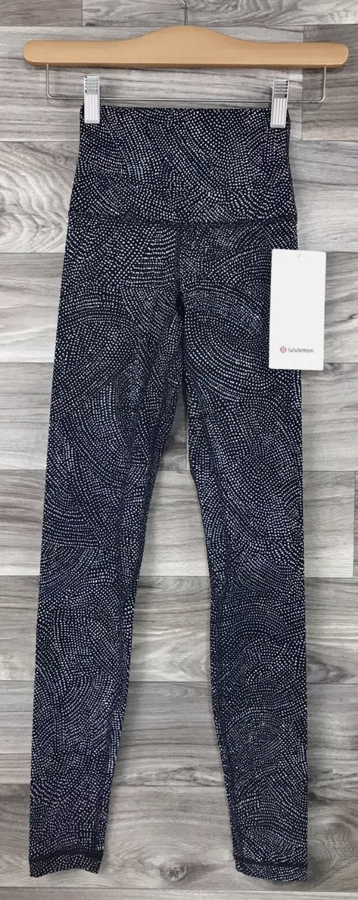 Lululemon Align Pant Full Length 28” Inseam Free Spirit Ice Grey Black Sz 12