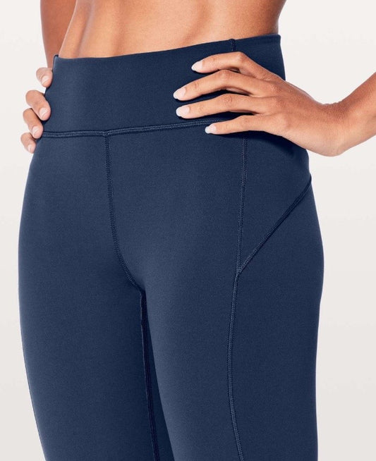 Lululemon In Movement 7/8 Tight Everlux 25” Inseam Mineral Blue Sz 12