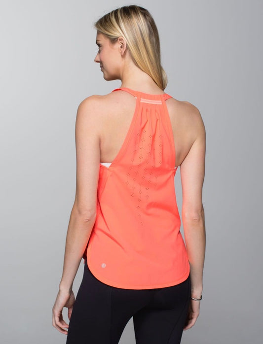 Lululemon In A Flash Singlet Very Light Flare SZ 10