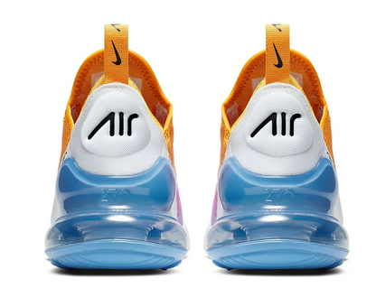 Nike Air Max 270 Women's Gradient University Gold Black Blue  Worn Once Women's Sz 8.5 or Youth Sz 7