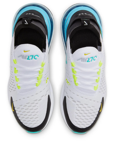 Nike 270 White Women's White and Hyper Jade Worn Once Women's Sz 7.0 or Youth 5.5