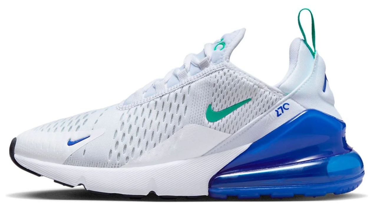 Nike 270 Women's Nike White Lapis AH6789-109 Worn Once Women's Sz 7.0 or Youth 5.5