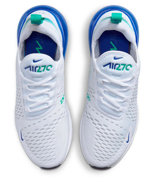 Nike 270 Women's Nike White Lapis AH6789-109 Worn Once Women's Sz 7.0 or Youth 5.5