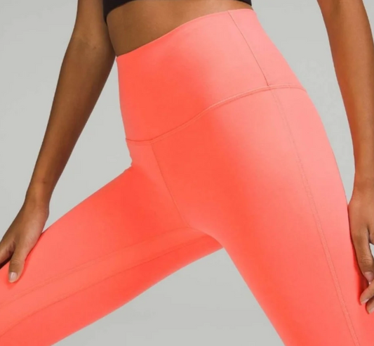 Lululemon Align High-Rise Pant 25" Raspberry Cream SZ 4