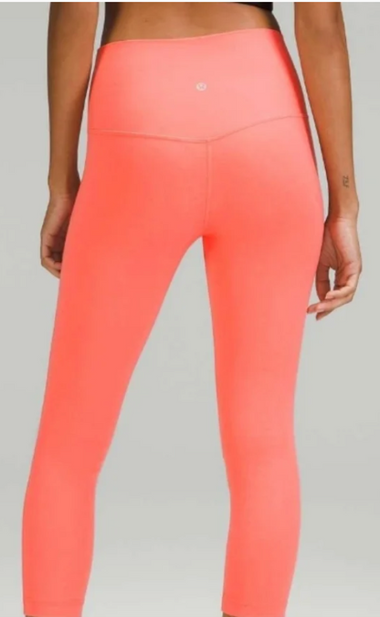 Lululemon Align High-Rise Pant 25" Raspberry Cream SZ 4