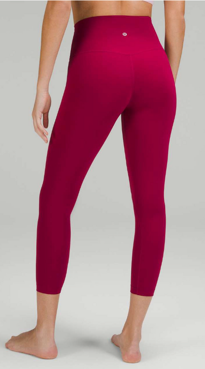 Lululemon Align High-Rise Crop 23" Inseam Pomegranate Sz 4