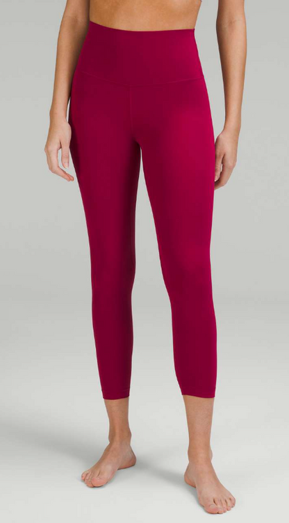Lululemon Align High-Rise Crop 23" Inseam Pomegranate Sz 4