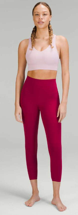 Lululemon Align High-Rise Crop 23" Inseam Pomegranate Sz 4