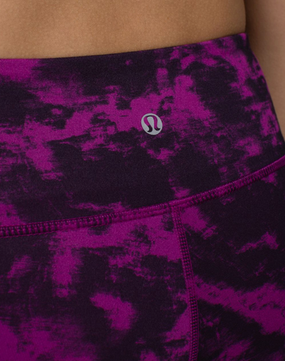 Lululemon Wunder Under Crop II 21.5" Inseam Full-On Luon Breezie Regal Plum Black Sz4