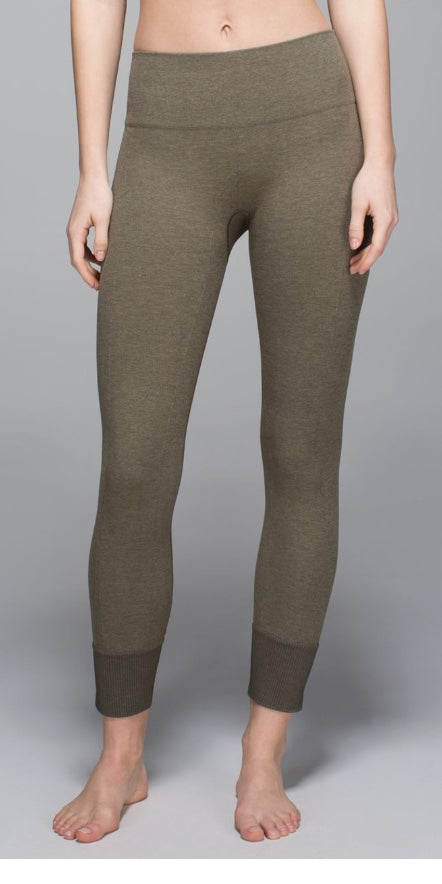 Lululemon Ebb To Street Pant 24.5” Inseam Heathered Fatigue Green Sz 6 Brand New