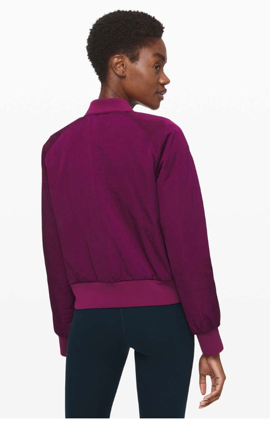 Lululemon Non Stop Bomber Reversible Marvel New Without Tag Sz 4