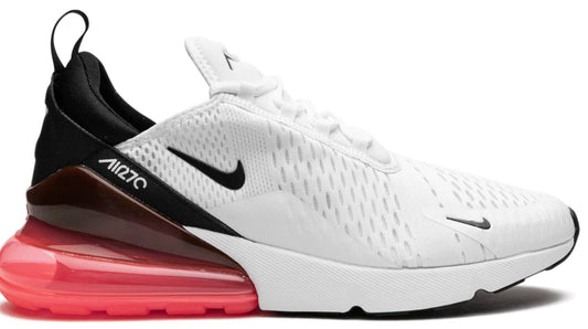 Nike Air Max 270 White Hot Punch Red Heel  Women's Sz 7