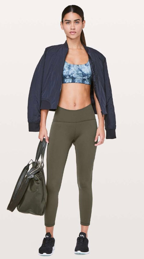 Lululemon Train Times 7/8 Pant 25” Inseam Dark Olive Sz 6 Brand New