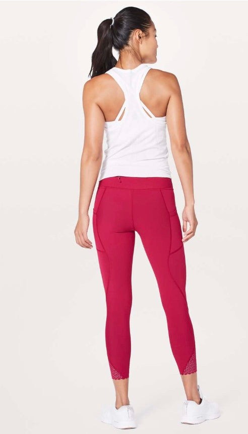 Lululemon Tight Stuff Tight II 25” Inseam Ruby Red Sz 6 Brand New