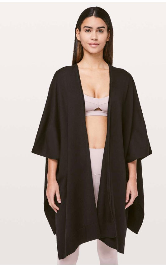 Lululemon Free To Coast Wrap Black Sz OS Brand New