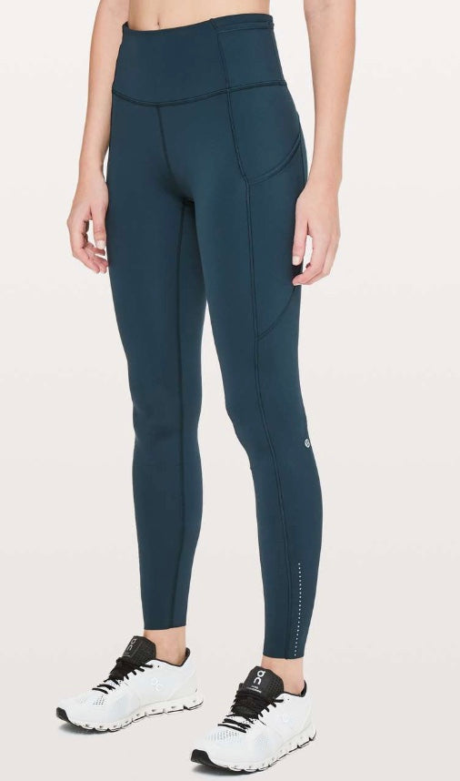 Lululemon Fast & Free Full Length Tight Nulux 28" Inseam Nocturnal Teal Sz 6 Brand New