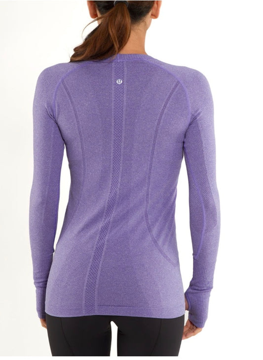 Lululemon Run: Swiftly Tech Long Sleeve Persian Purple Sz 14 Brand New