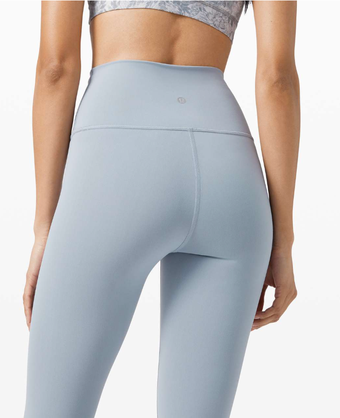 Lululemon Wunder Train High-Rise Crop 21" Inseam Chambray Sz 4