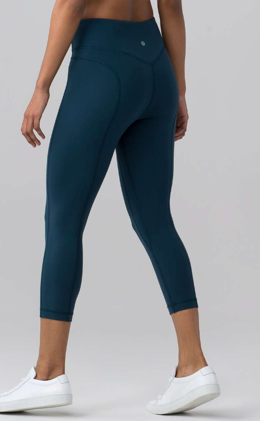 Lululemon Pushing Limits Crop 21" Inseam Jaded Sz 4