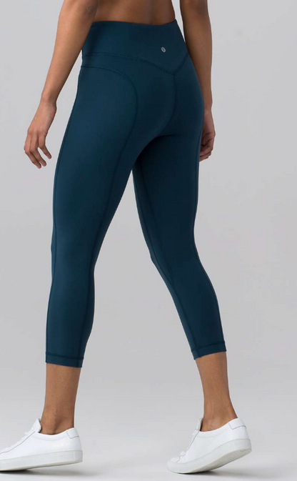 Lululemon Pushing Limits Crop 21" Inseam Jaded Sz 4