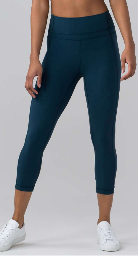 Lululemon Pushing Limits Crop 21" Inseam Jaded Sz 4