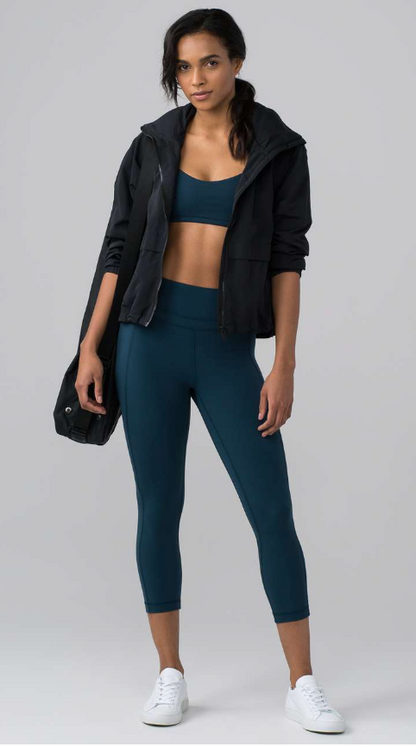 Lululemon Pushing Limits Crop 21" Inseam Jaded Sz 4