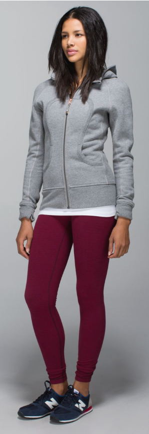 Lululemon Wunder Under Pant 31" Inseam Pique Rust Berry Bumble Berry Sz 6