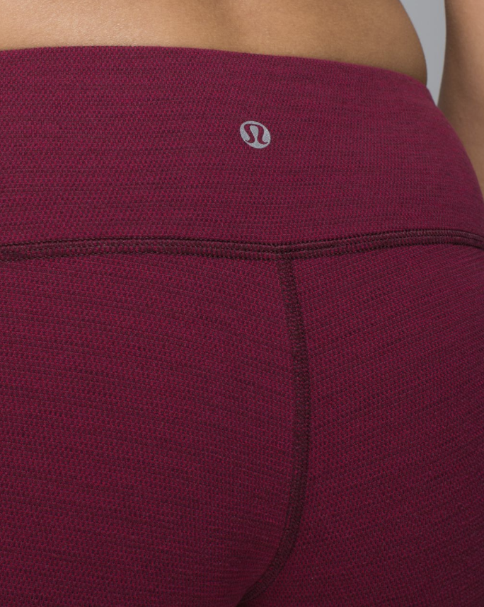 Lululemon Wunder Under Pant 31" Inseam Pique Rust Berry Bumble Berry Sz 6