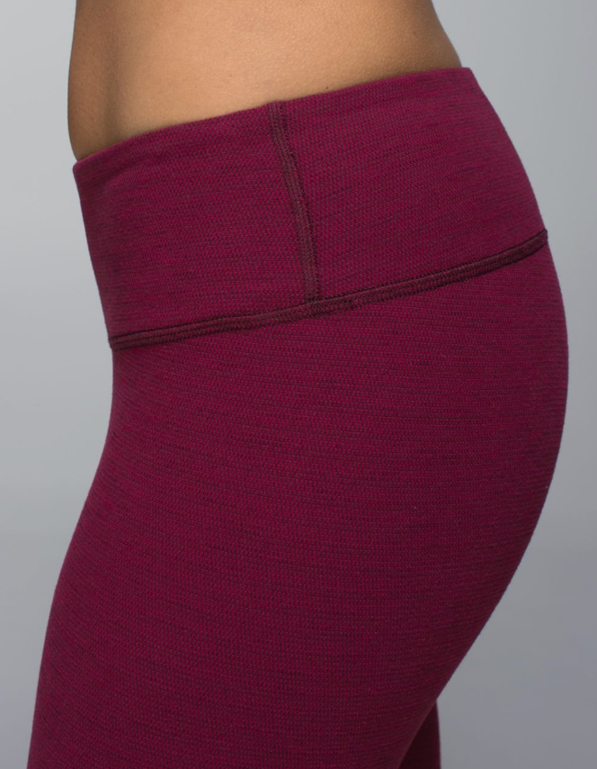Lululemon Wunder Under Pant 31" Inseam Pique Rust Berry Bumble Berry Sz 6