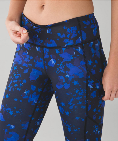 Lululemon Speed Tight IV Dandy Digie Porcelaine Black 28.5" Inseam Sz 6 Brand New