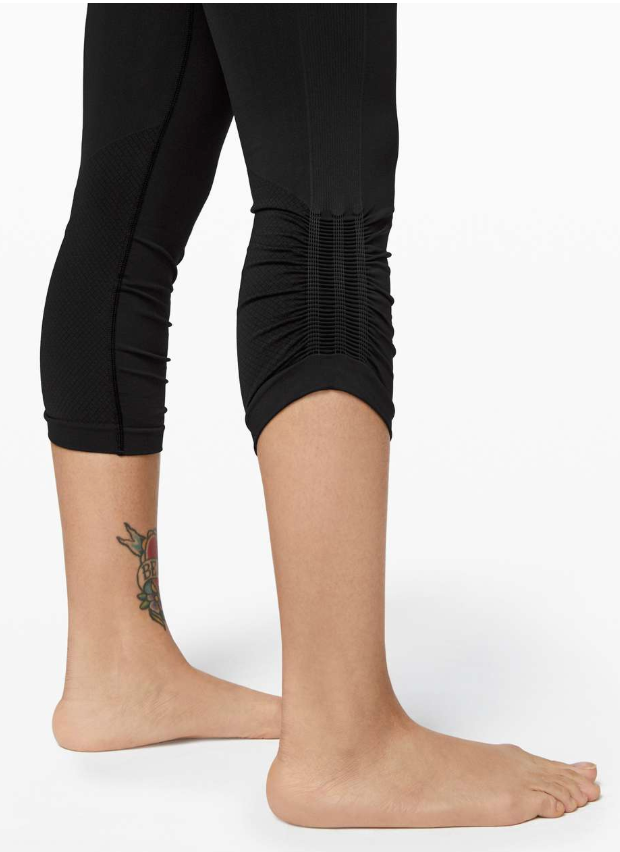 Lululemon Ebb To Street Crop 21" Inseam Black Sz 6